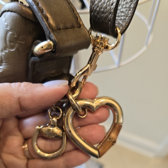 Gucci Guccissima Metallic Bronze Leather 2 Way Hobo bag - Picture 11 of 17